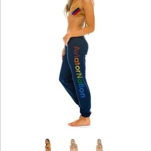 Navy aviator nation  sweatpants